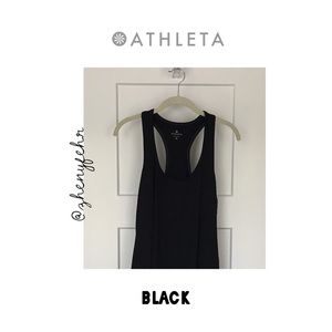 LIKE NEW - Athleta racer-back tank top, XL (black)